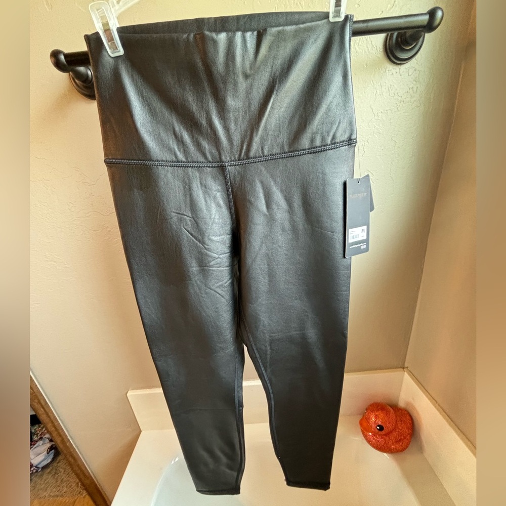 Leather leggings